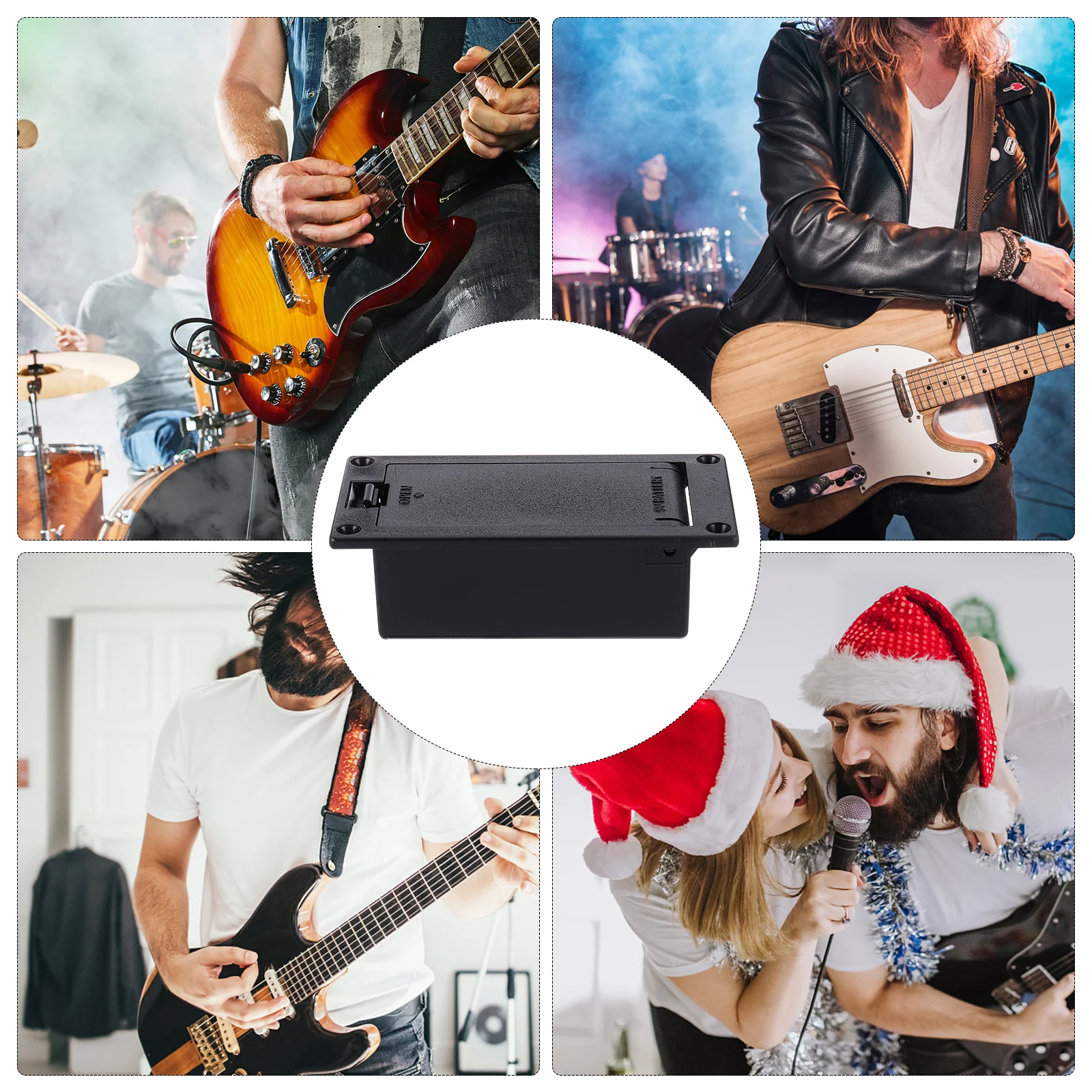 

2Pcs 9V Pickup Box Guitar Bass Active Pick Up High Quality Small Convenient Box for Guitar Pickup