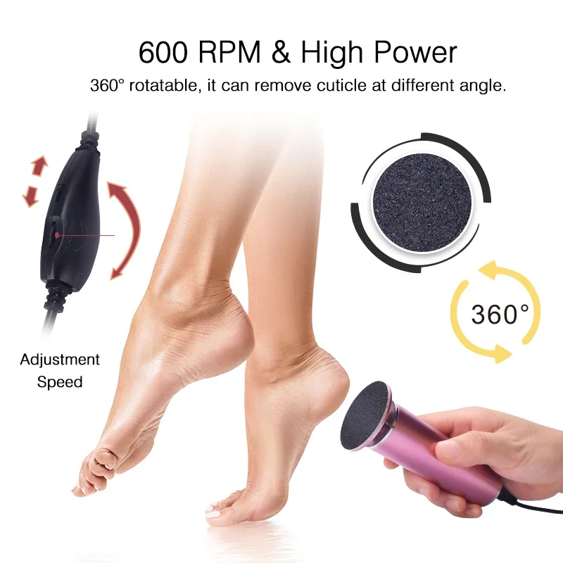 Electric Pedicure Foot Care Tool Files Pedicure Callus Remover Rechargeable Sawing File For Feet Dead Skin Callus Peel Remover