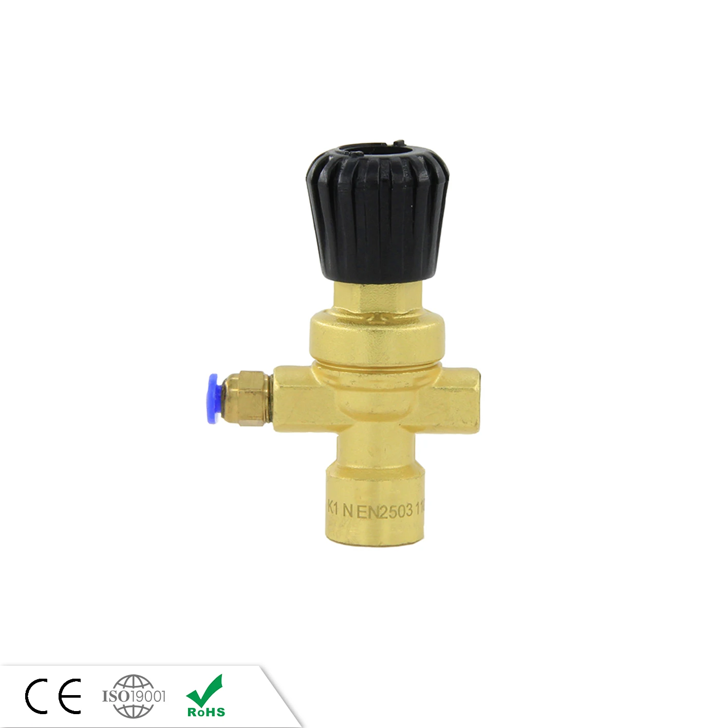 DEM WR0300 Mini Brass Reducing Single Stage Welding Gas Pressure Regulator For Co2 Cylinder