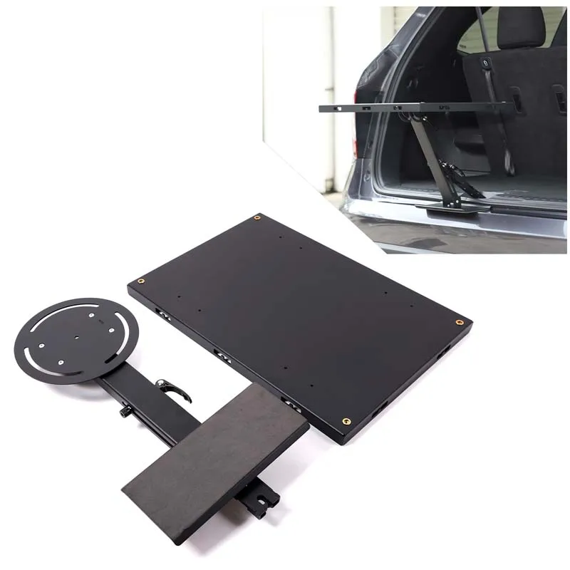 

For Honda Pilot 2016-2022 Automotive Tailgate Lock Expansion Small Table Plate Carbon Steel+Aluminum Alloy Car Accessories