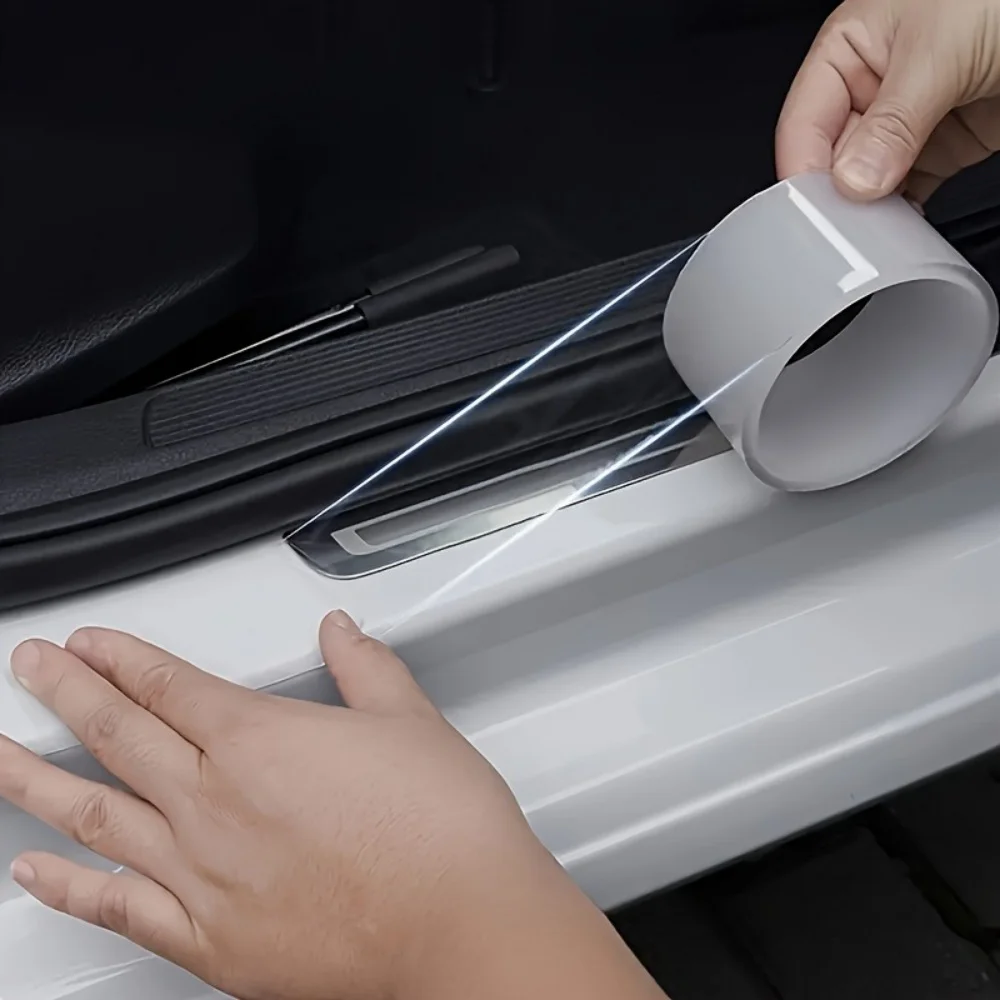 Scratch and Collision Protection Strip, Car Door Edge Guard, Anti-Wear Plate Protector, Transparent Invisible Tape