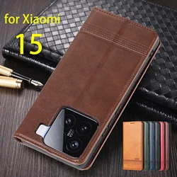 Deluxe Magnetic Adsorption Leather Fitted Case for Xiaomi 15 Mi15 Xiaomi15 6.36