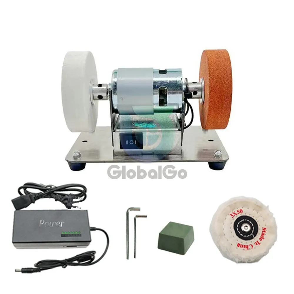 100W Small Double Polishing Electric Grinding Wheel Grindig Stone Grinder Machine Artifact Table Grinder Motor 110V/220V