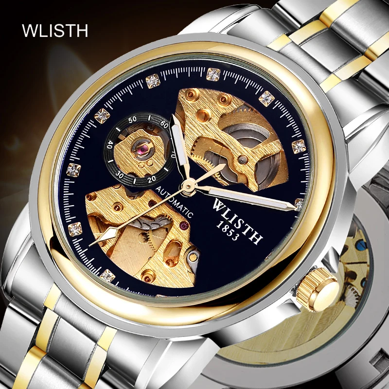 Fashion Hollow Business Tourbillon Automatic Mechanical Watch for Men