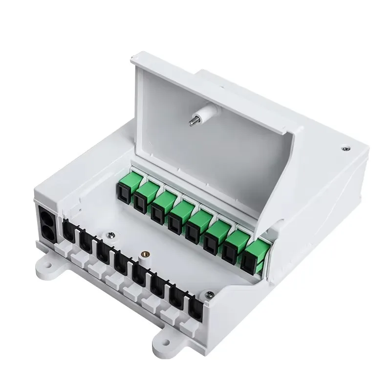 Optical fiber distribution box 8-core wall mounted indoor and outdoor optical fiber distribution box