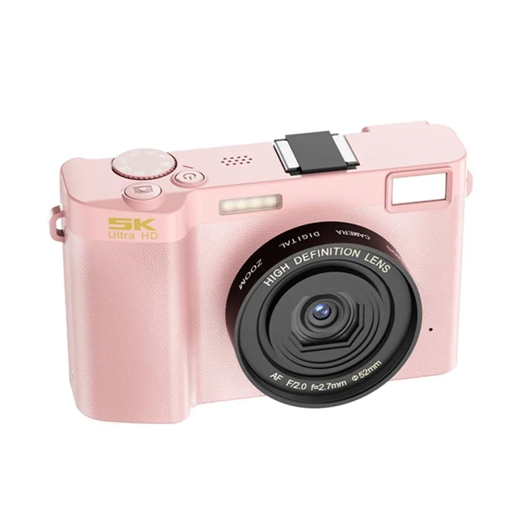Dual-lens 5K 18X Digital Mini SLR Camera DIS AF Beauty Filters Support WiFi Fast Transfer and Remote Control