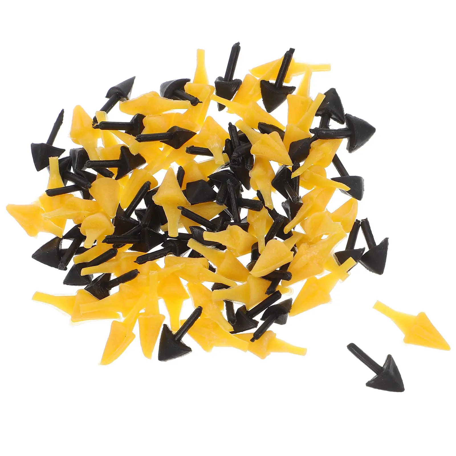 

100 Pcs Bird Mouth Accessories Plastic Craft Beaks DIY Supplies Baby Chick Decor Faux Animal Mouth Inserts