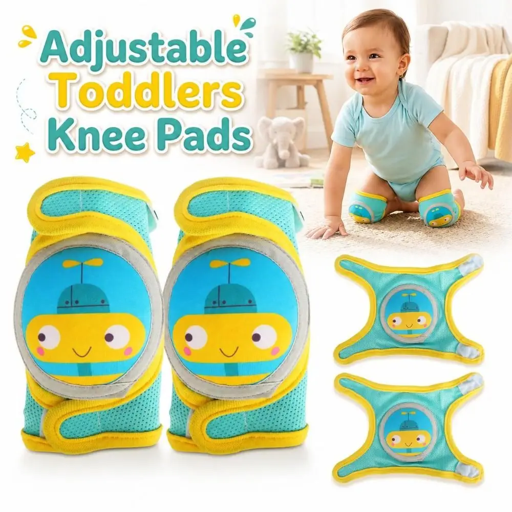 Adjustable Baby Knee Pads Cushioned Elastic Toddler Crawling Protector Breathable Soft Kids Elbow Knee Guards Toddlers Crawling