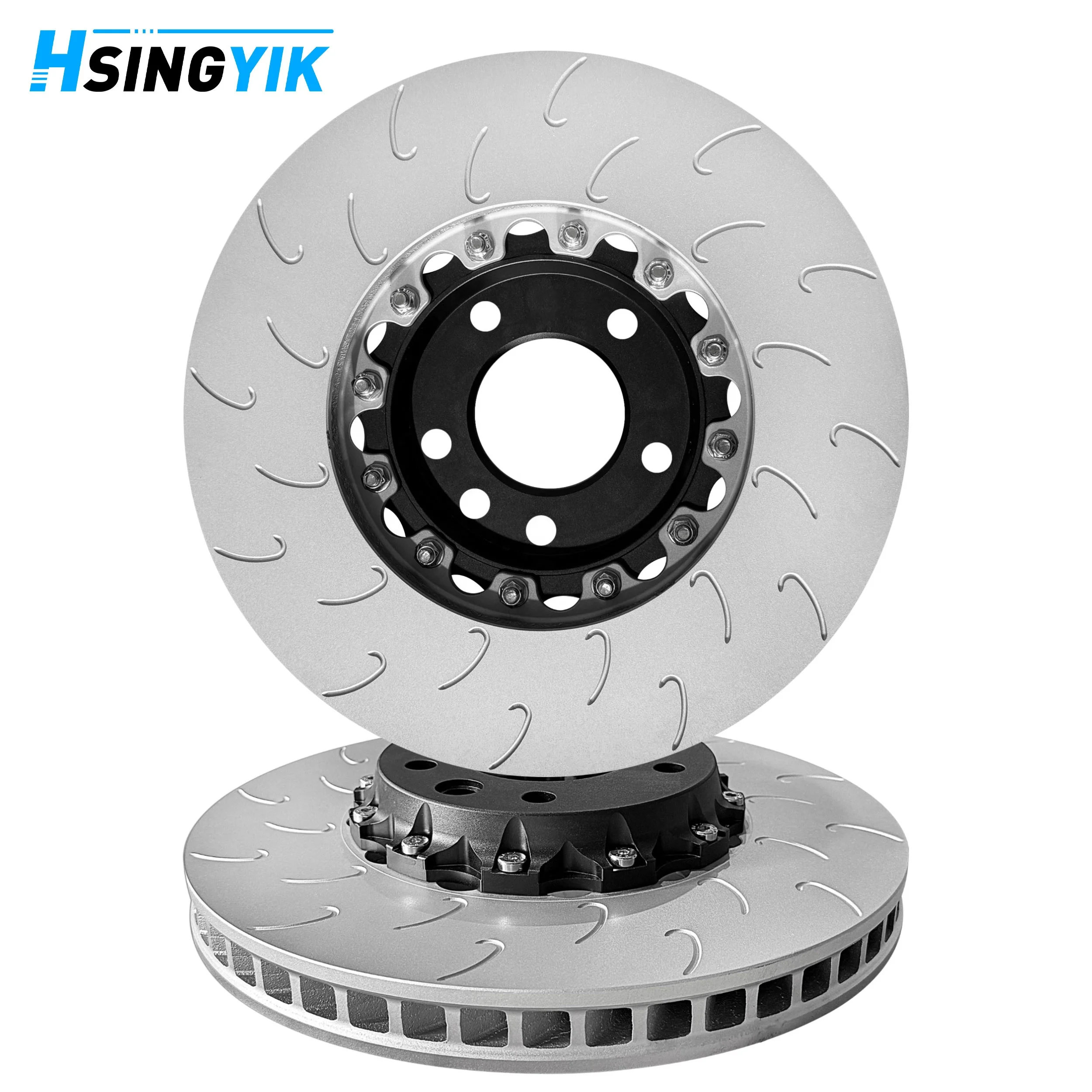 For Car Premium Parts Ventilate Floating Brake Disc 2 Piece Floating Brake Disc Caliper for Porsche Cayenne V6