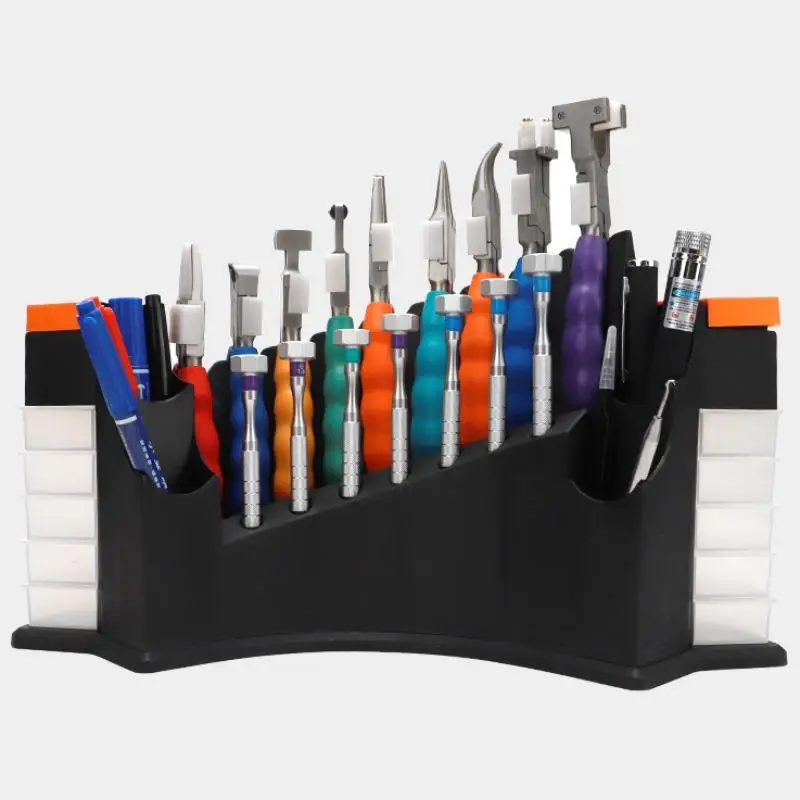 Multi Functional All in One Tool Rack Glasses Accessories Storage Pliers Screwdriver Organizer for Eyewear Repair Equipment