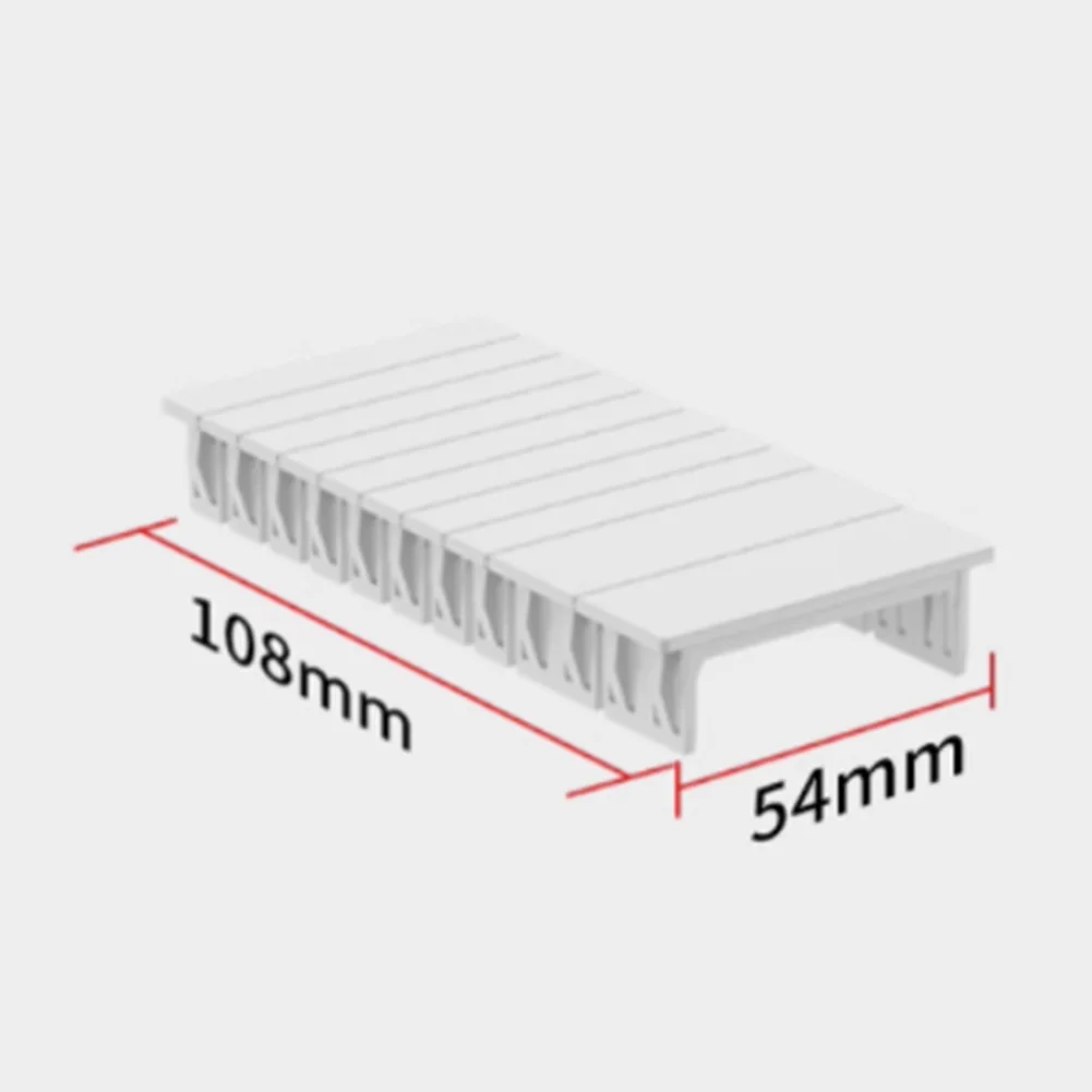 Slot Cover for Modular Rail Electrical Panels Designed to Secure Unused Openings in For Fuse and Circuit Breaker Boxes