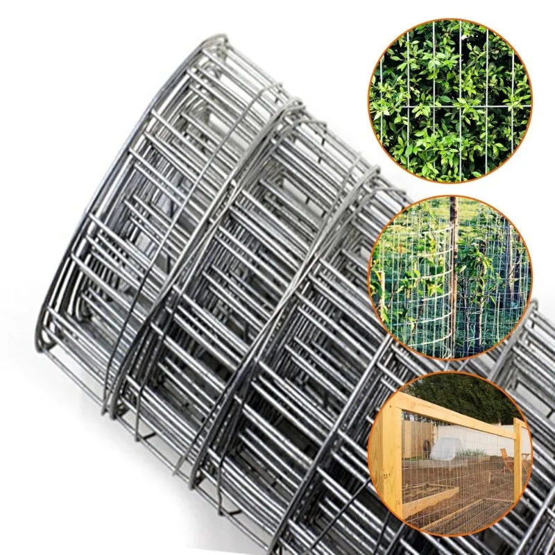

Stainless Steel Welded Wire Mesh Fence 4x50 Feet Chicken Poultry Netting for Yard Pool Balcony Garden Dog Deer