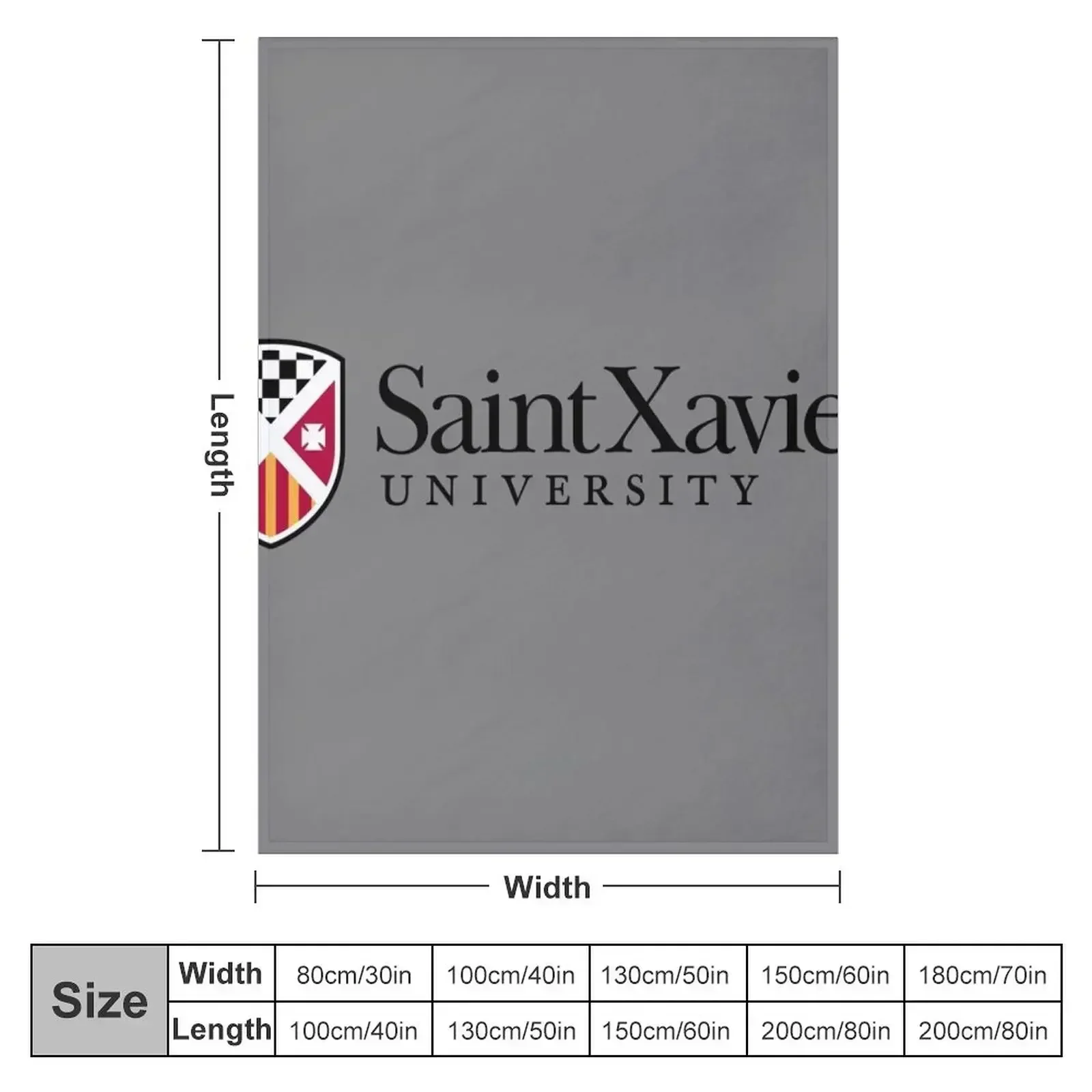 Saint Xavier College Throw Blanket Bed Decoratives valentine gift ideas Blankets