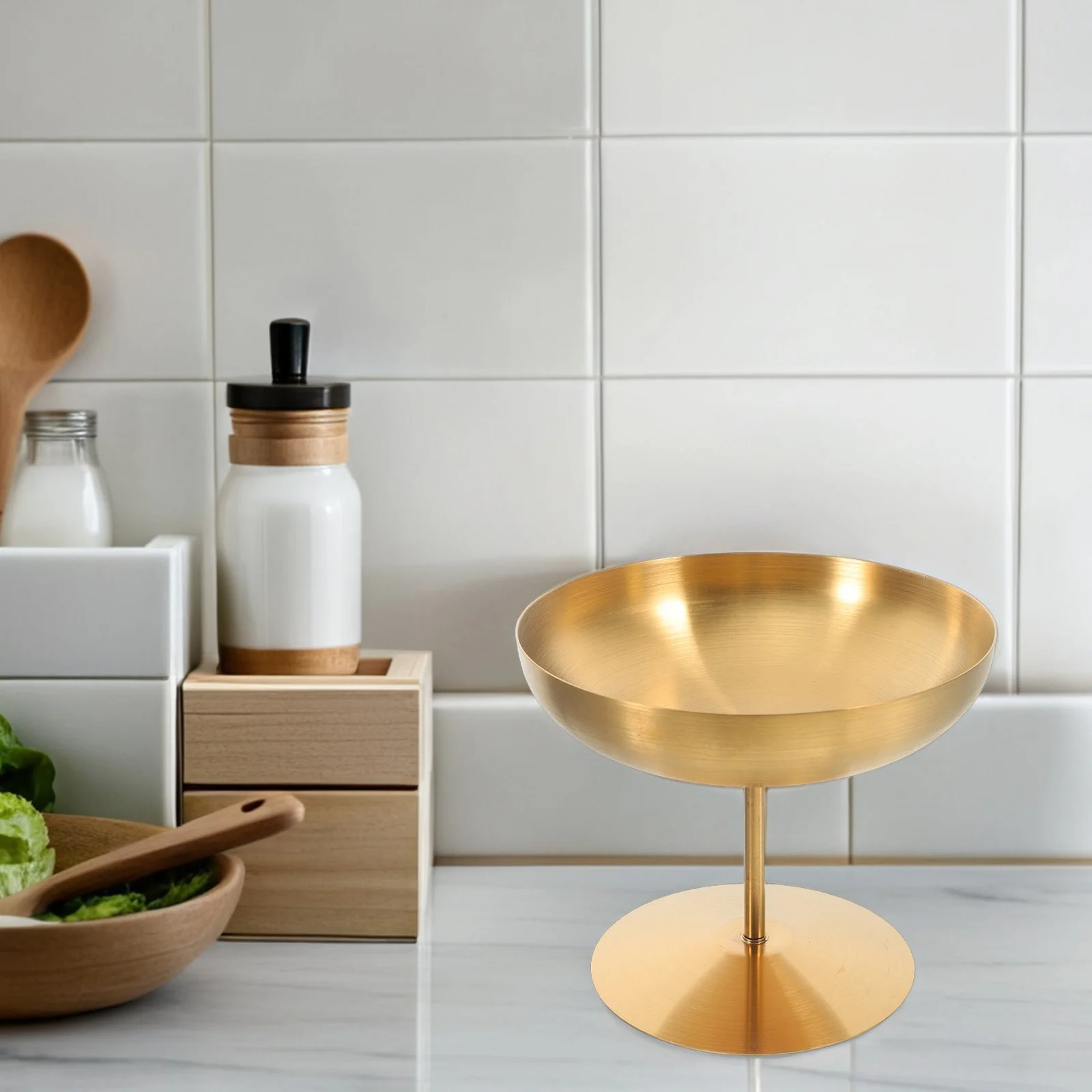 

Stainless Steel Ice Cream Cup High Footed Design for Desserts Snacks and Cold Beverages 125 Sundae Dessert Cup