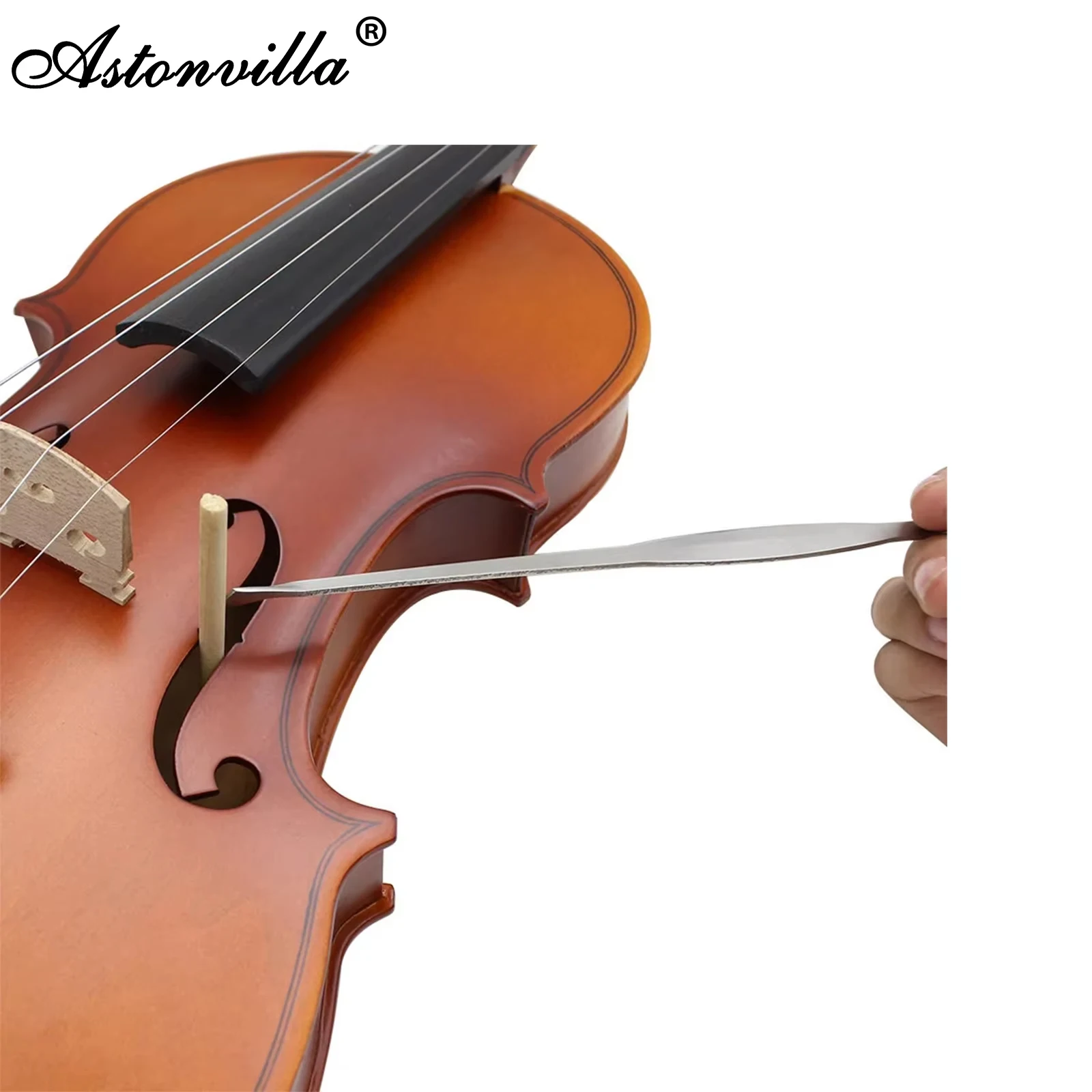 Violine Sound Post Werkzeuge Edelstahl Violine Platzierung Sound Post Setter Reparatur Werkzeug Bünde Haken Saiten Instrument Zubehör