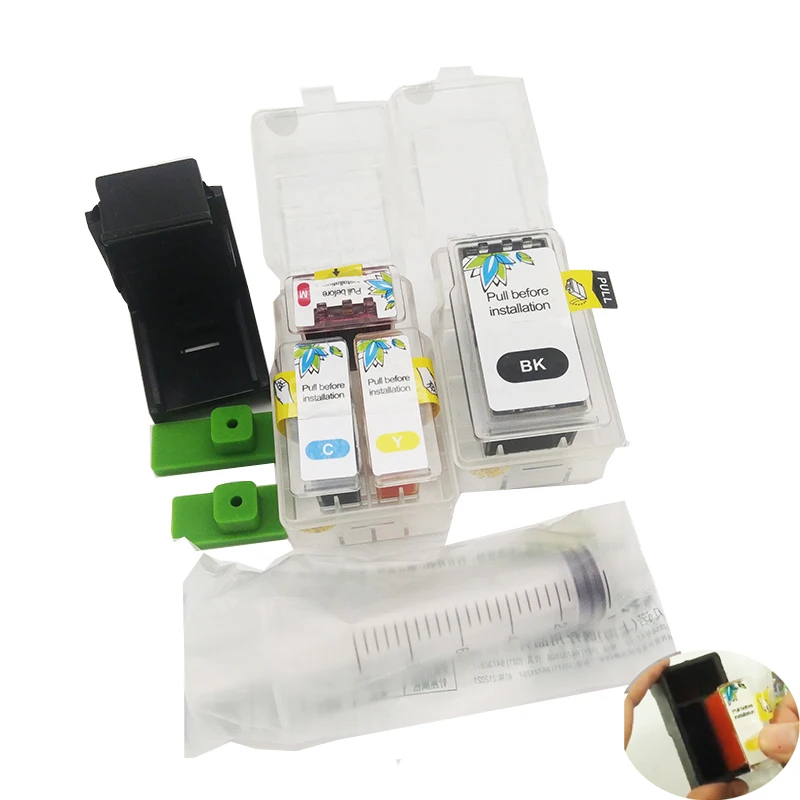 For Canon Smart Cartridge Refill Kit PG 140 141 740 CLI 741 240 241 540 541 640 641 Ink Cartridges with syringe with clip tool