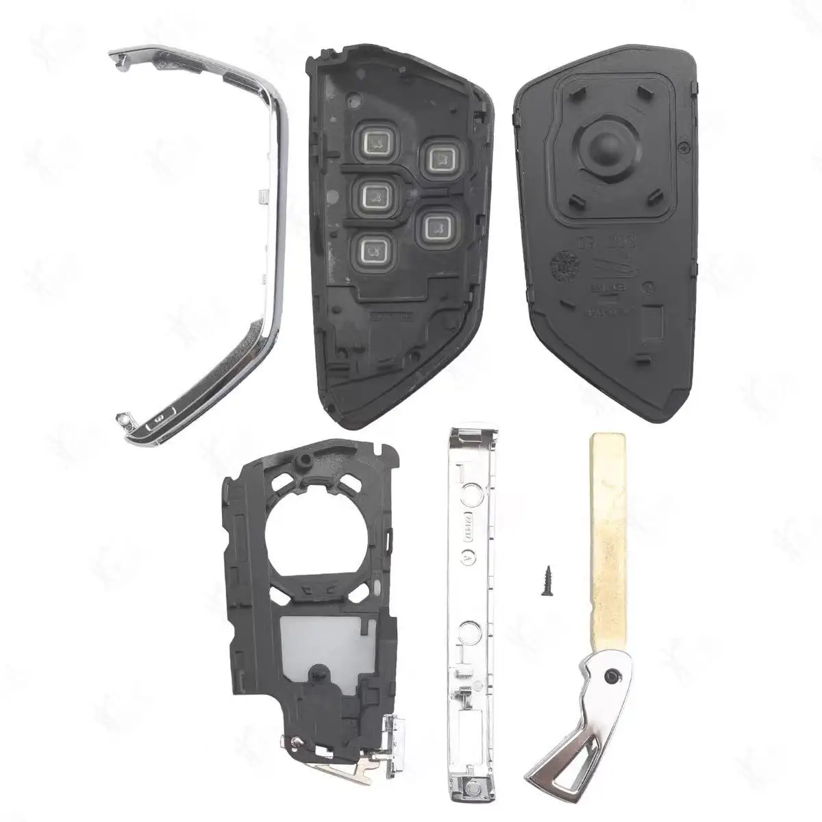 Car Key Shell Case For VW Volkswagen Golf 8 GTI R ID.3 ID.4 Seat Leon Tarraco Ateca Cupra Born Skoda Octavia A8 MK4 MK8 view 4