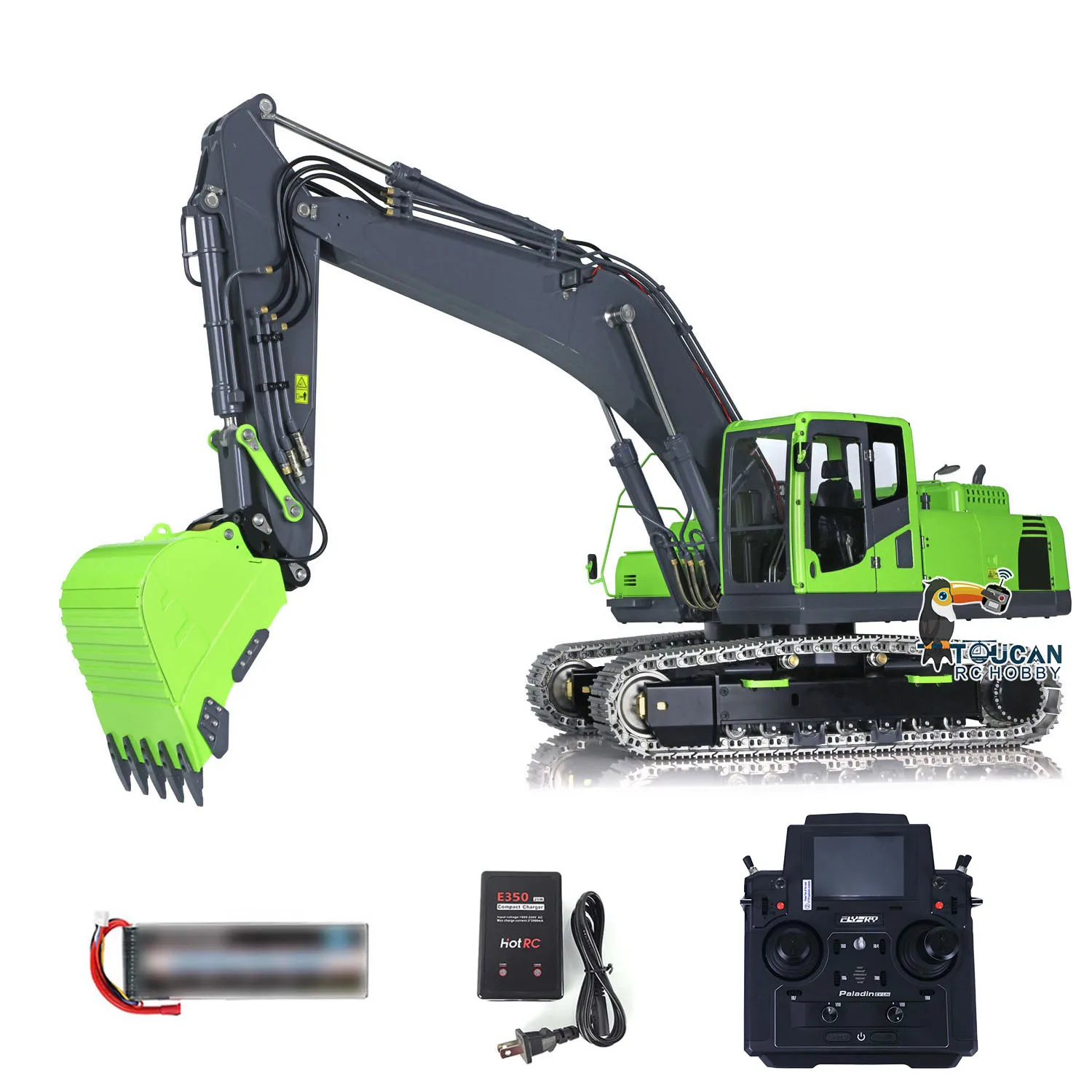 Gifts Lesu 1/14 Pc360 Metal RC Hydraulic Excavator Digger Painted RTR Pl18 For Remote Control Ready To Run Model Thzh1304-Smt2