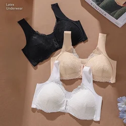 Sexy Push Up Bras Front Closure Solid Brassiere Wireless Bralette Breast Seamless Bras Plus Size M-3XL For Women Lace Underwear