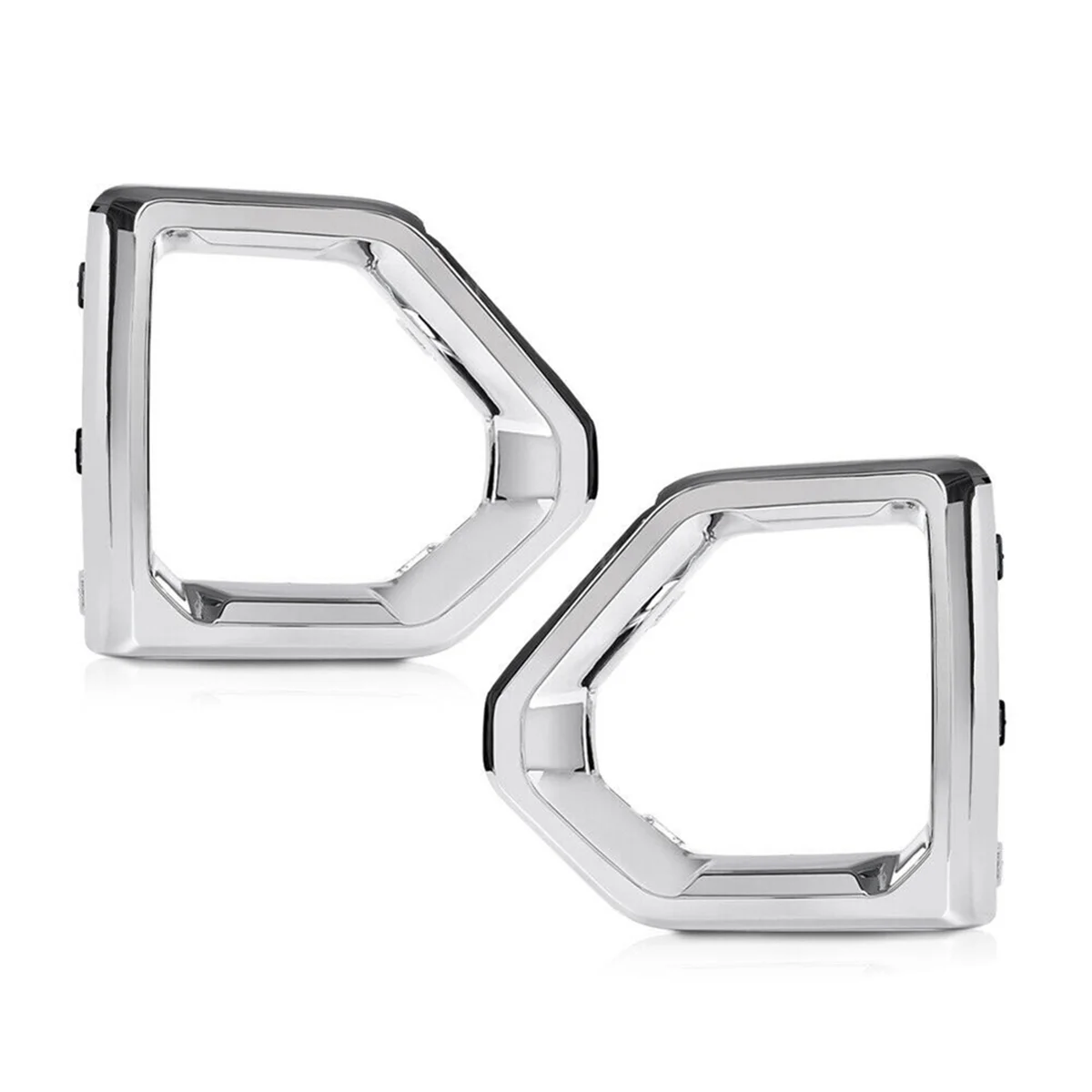 For GMC Sierra 2019-2021 Denali SLT Front Fog Light Outer Bezel Cover Chrome