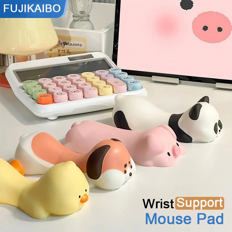 New upgrade Cute Wrist Rest Support For Mouse Pad Computer Laptop Arm Rest For Desk Ergonomic Kawaii Slow Rising Squishy Toys