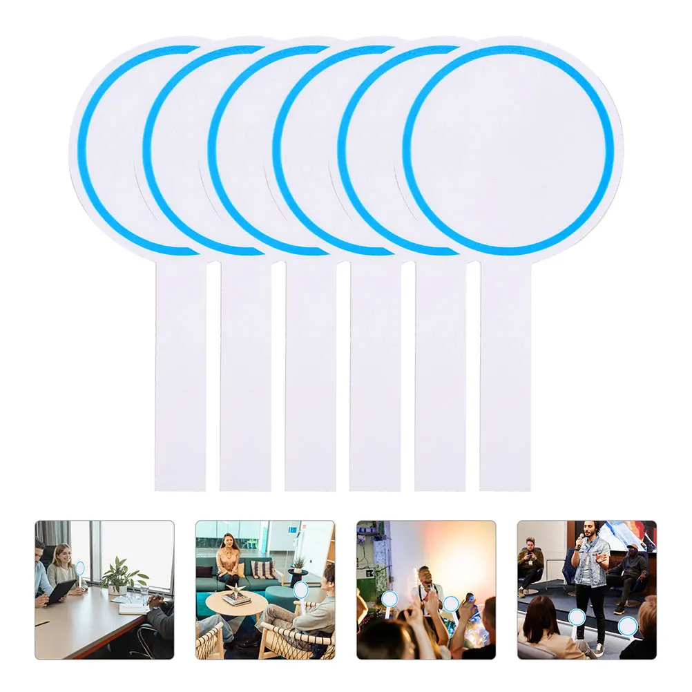 

12 Pcs Scoreboard Kids Writing Whiteboard Erasable Pad Voting Answer Paddle Foam Hand Held Office Handwriting
