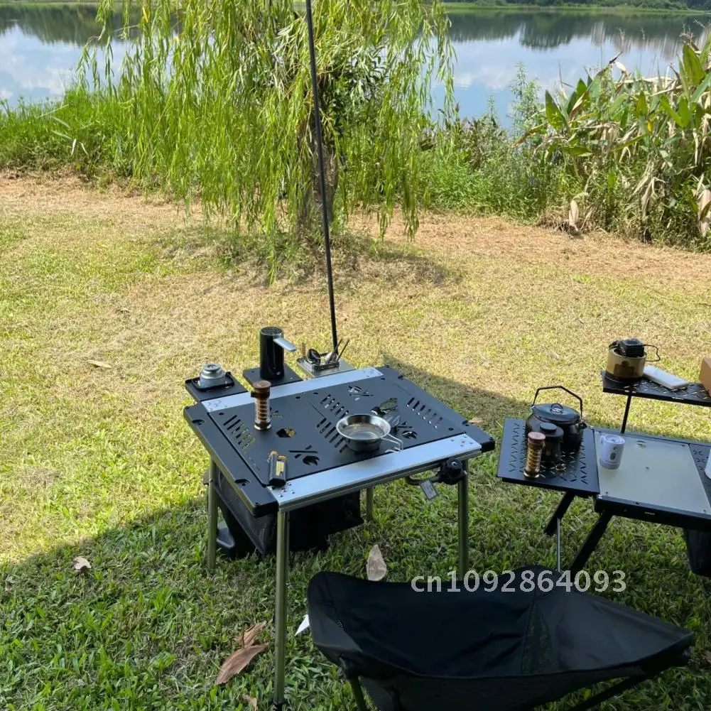 Camping IGT Table Board Aluminum Alloy Portable IGT Table Board Snow Plate GS-450r/450k Stove Peak for Outdoor Furnace Stove