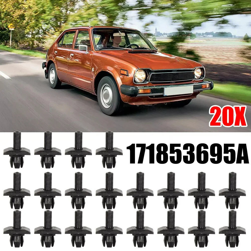 20Pcs Car Front Grille Trim Clips Replacement For Golf 1974-1993 MK1 171853695A Auto Fastener Clip Cars Accessories