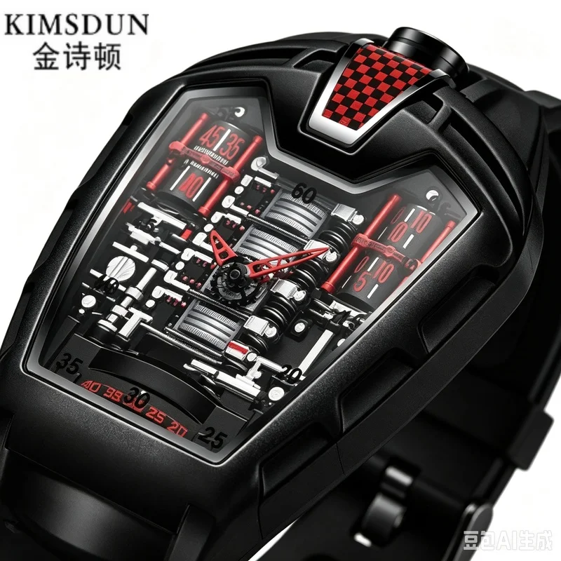 Barrel Quartz Analog Men Wristwatch Luxury Business Style Daily Casual Male Fashion Daily‑use Wrist Watch