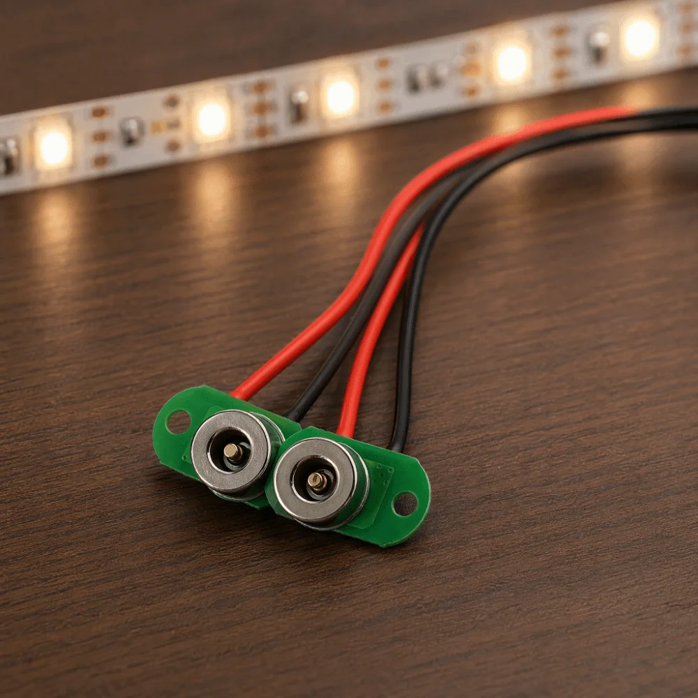 1/2 PCS 7mm Round 3A DC Magnetic Pogo Pin Connector Self-attracting Mountable Round Magnetic Male Female Connector