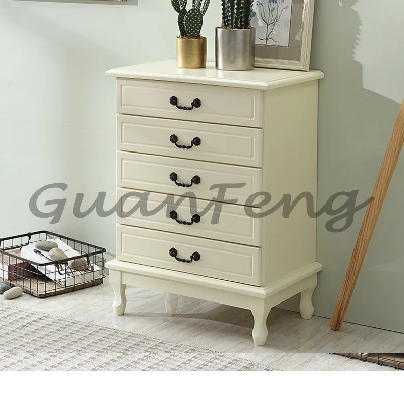 Solid wood bedroom cabinets, lockers, simple modern living room cabinets