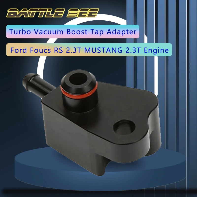 Turbo Boost Tap Vacuum Adapter For Ford Focus RS 2.3T MUSTANG 2.3T Engine Battle Bee Aluminum Alloy Boost Sensor Gauge