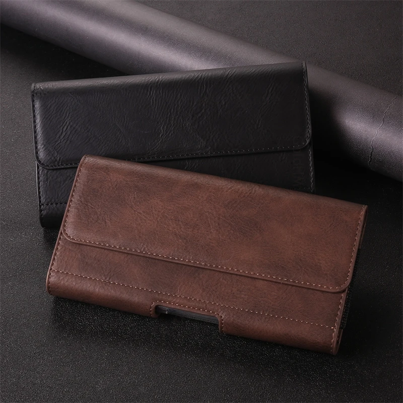 

Case For iPhone 17 16 15 Pro Max Leather Phone Pouch For Apple 16E 15 Plus 17 Air 14 Pro Max Waist Magnetic Bag Phone Belt Cover