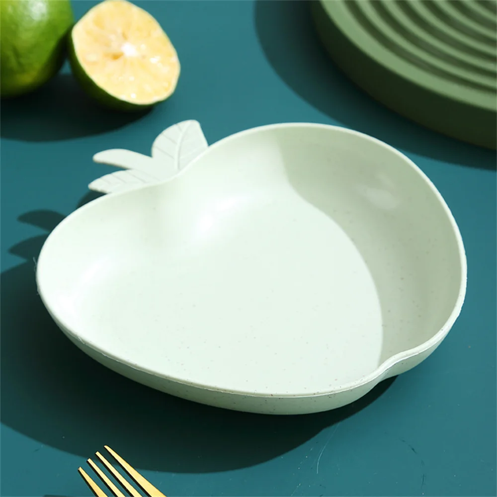 Plate Multifunctional Plastic Household 2023 Kitchen Tool Vegetable Fruit Plate Creative Wheat Platycodon Baby Snack Plate