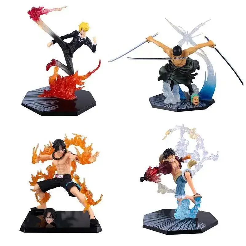 Figura de Luffy de una pieza, Roronoa Zoro, tres hojas, sa-maximum, Manga, estatua de Anime, modelo de colección de acción de PVC, juguetes para