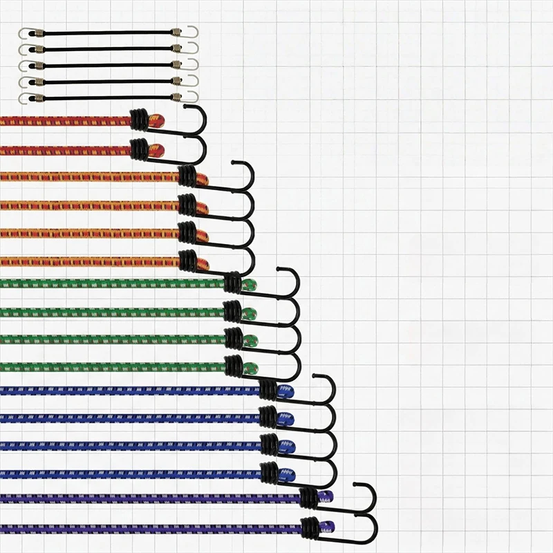 1set Motorcycle Luggage Fixed Strap High Strength Elastic Cord with Hooks Heavy Duty Rope for Cargo Securing and Binding Use