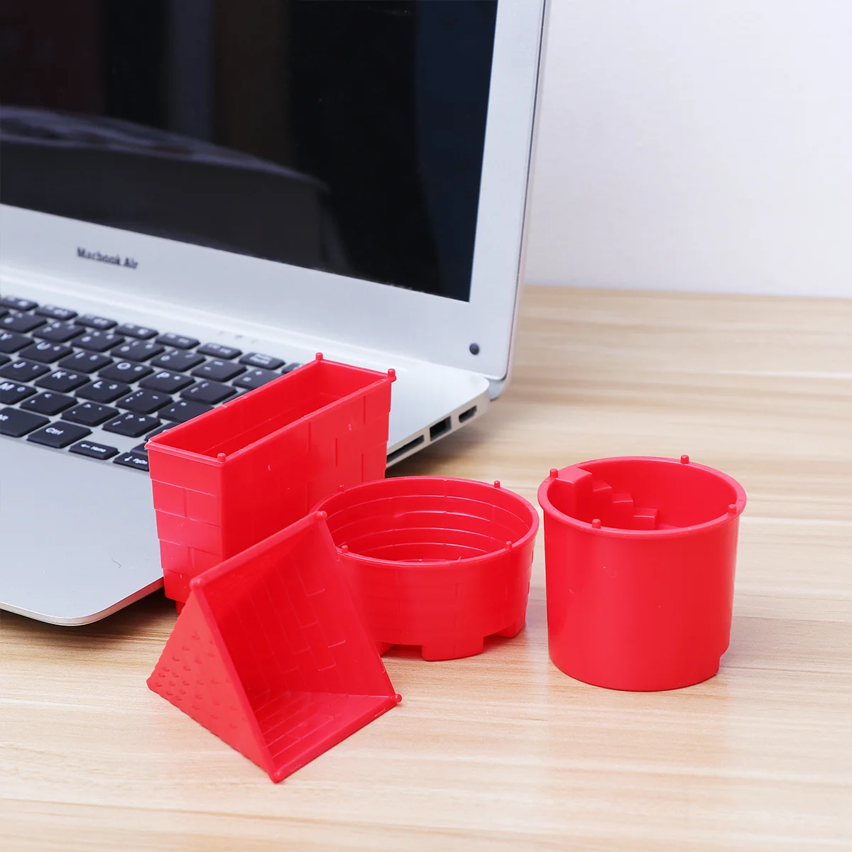 مجموعة لعب الشاطئ مكونة من 4 قطع من قوالب رمل القلعة البلاستيكية الممتازة للأطفال أدوات دلو الرمل هدية للأولاد والبنات #6