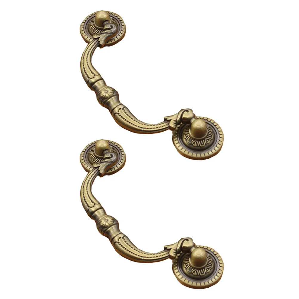 2 قطعة درج خمر يسحب مقابض كابينة الرجعية للمطبخ الحمام خزانة خزانة الأثاث مقابض الأجهزة #3