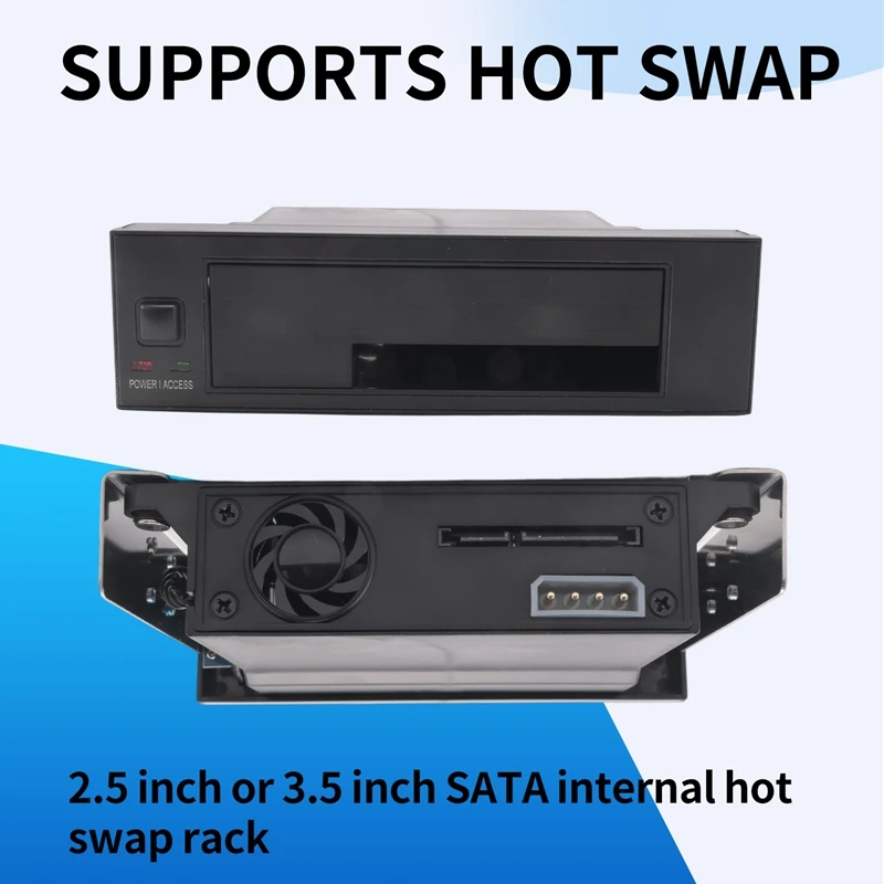 L67A Pro 5.25 Inch Internal Tray-Less Bay SATA III Hard Drive Backplane Enclosure Hot Swap Mobile Rack for 2.5/3.5 inch HDD
