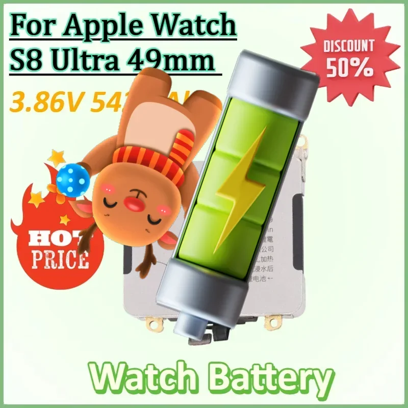 

A2749 3.86V 542mAh Li-ion Watch Battery for Apple Watch S8 Ultra 49mm Digital Batteries