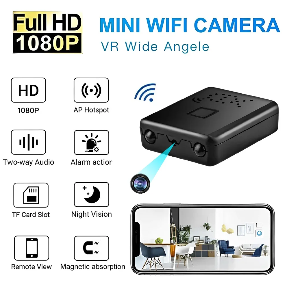 

Mini Camera Wifi Camcorder 4K Full HD 1080P Video Recorder IR-CUT Motion Detection Night Vision Security Smart Home IP Web Cam