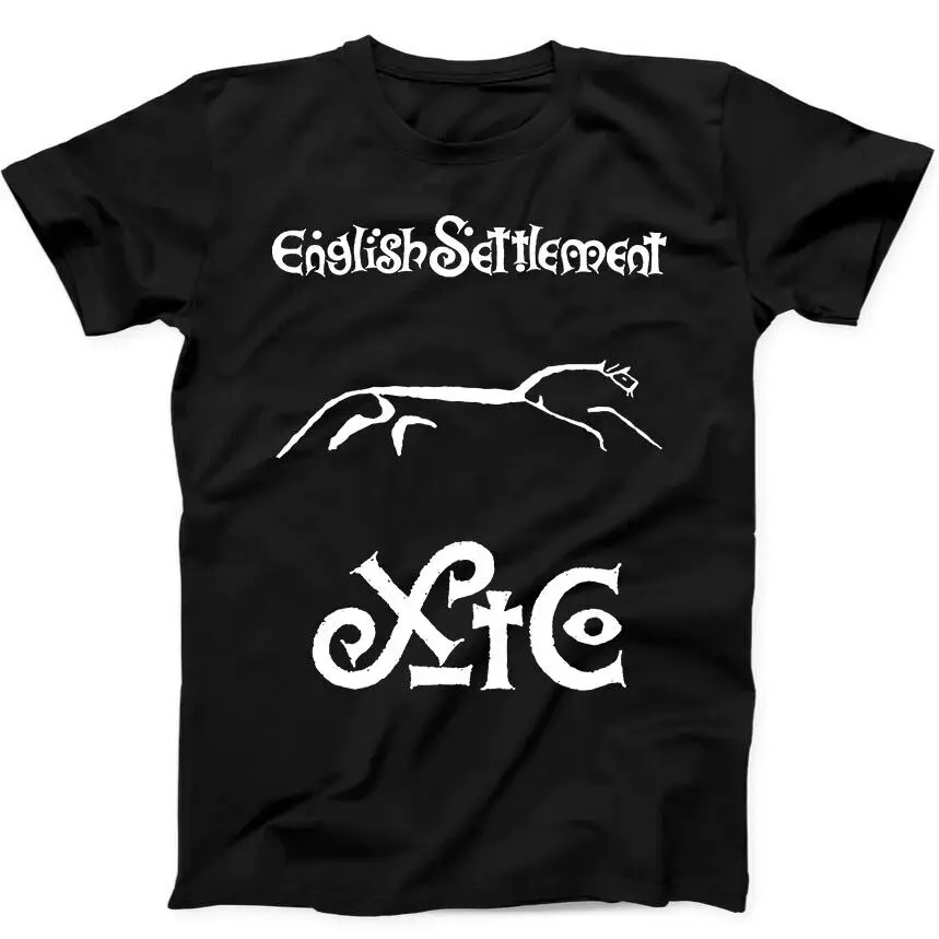 

XTC English Settlement New Wave Rock Music Gift Tee Black T Shirt 111