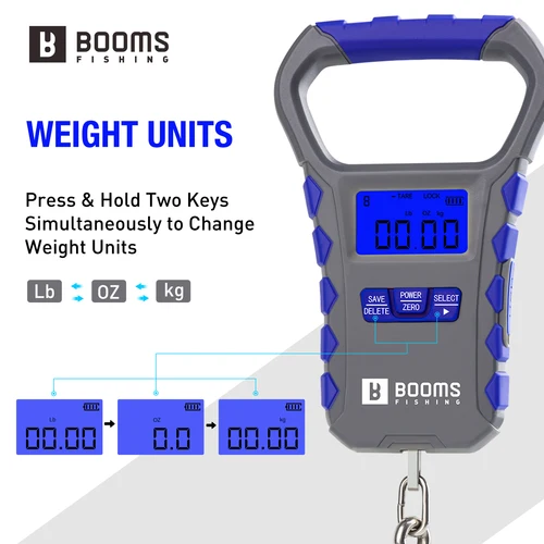 Imagen 2 del producto Booms Fishing-báscula Digital de pesca de 30KG, equipaje de viaje portátil, pesaje de pesca, cocina, báscula de alimentos, accesorios de pesca