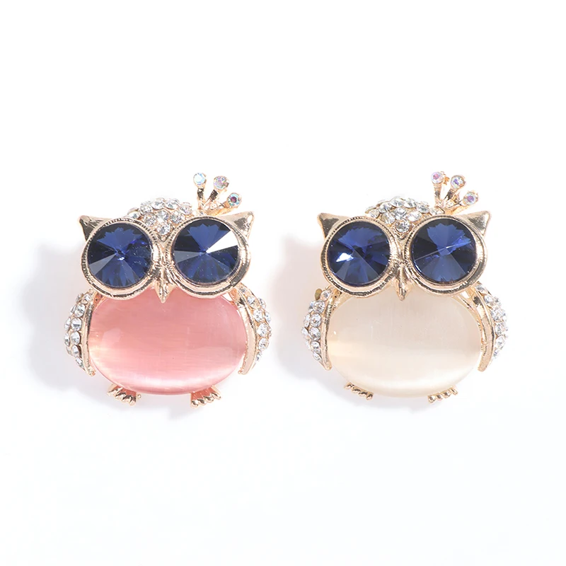 1Pc Blue Eye Owl Brooches for Women Cute Animal Brooch Pin Clothes Accessories