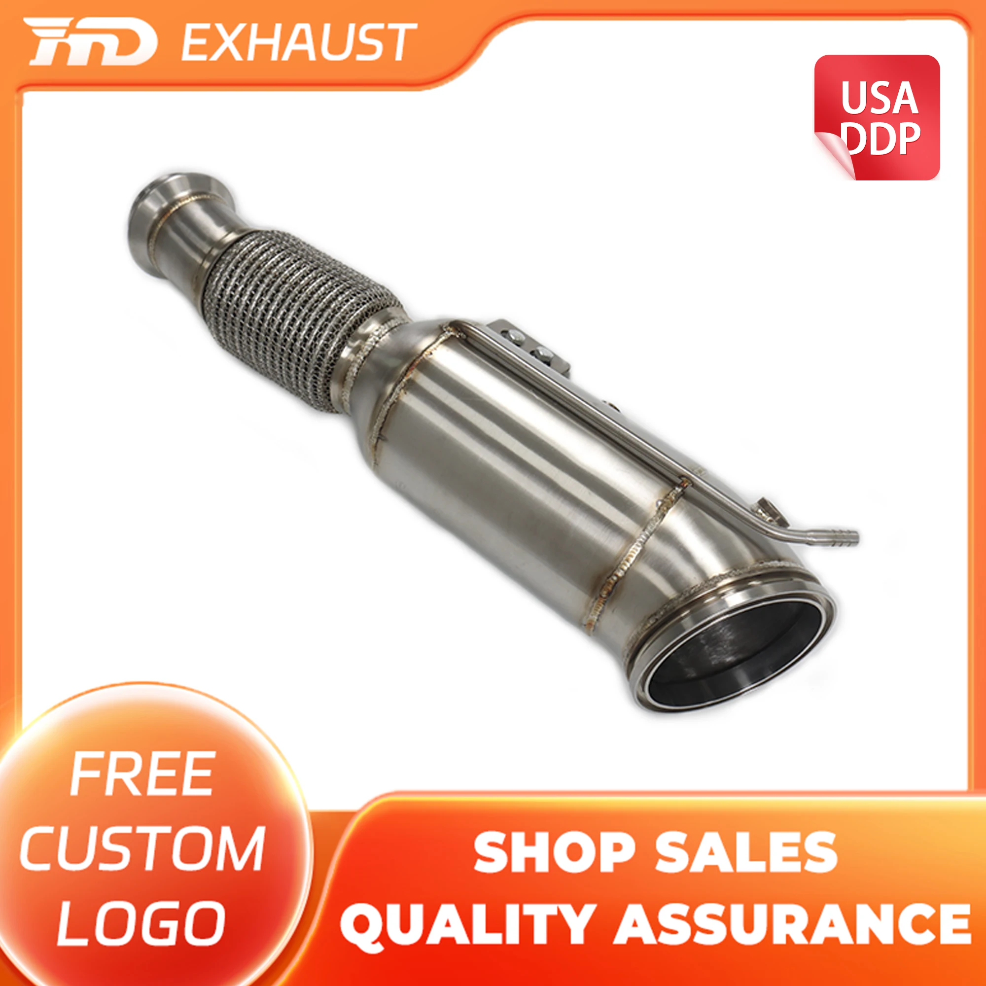 

HMD Hot sale Downpipe with OPF for BMW M240i M340i M440i M540i M740i M840i X3 X4 Supra A90 B58 3.0T Tuning Exhaust Systems