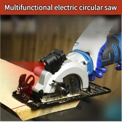 115mm 45 Degree Electric Mini Circular Saw with Laser Multi-function Saw Electric Cutting Machine Power Tool  ﻿