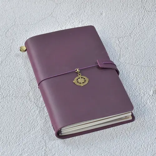 100% Genuine Leather Journal Refillable Travel Notebook Retro DIY Handmade Diary Sketchbook School Office Gift Customized - Image 8