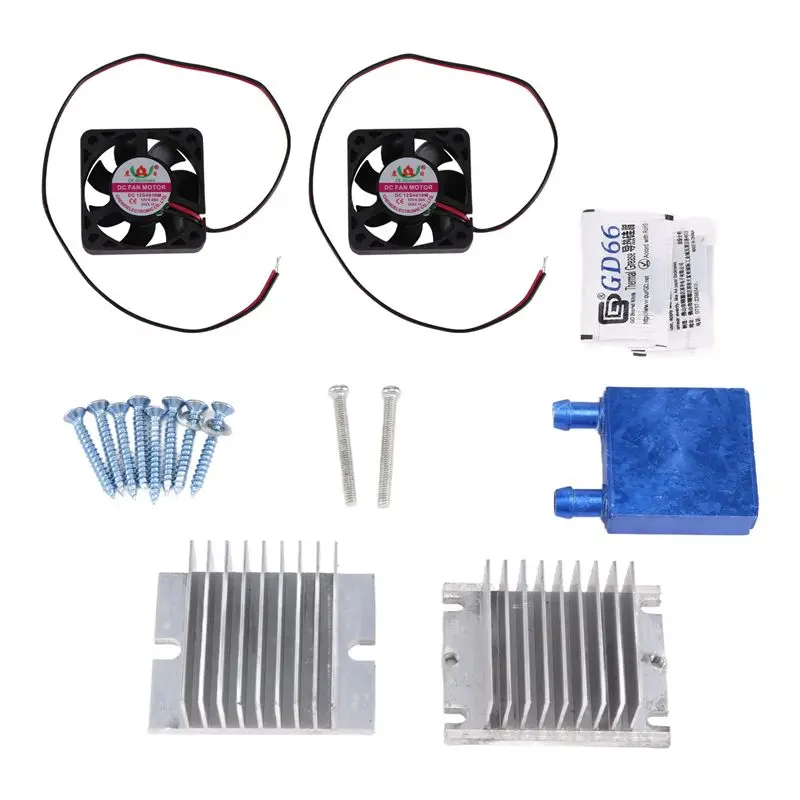 M04K 1 Set Mini Air Conditioner DIY Kit Thermoelectric Peltier Cooler Refrigeration Cooling System + Fan For Home Tool