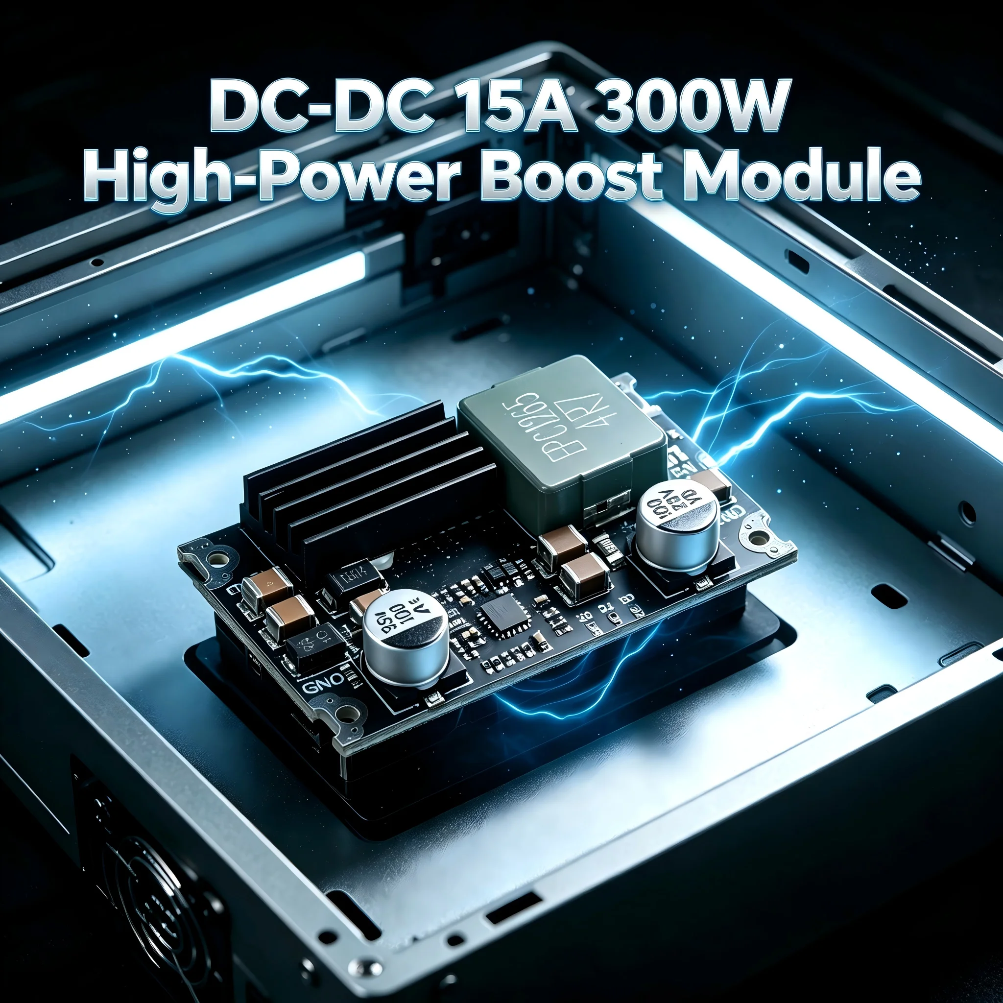 300W 15A DC-DC Boost Step-up Module 5-24V to 15V 20V 24V 30V Over 95% Conversion Efficiency Overheat Overvoltage Protection