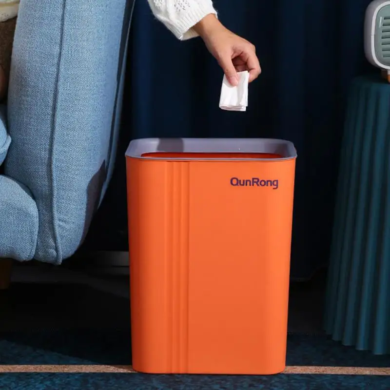 Trash Can Recycling Garbage Basket Kitchen Dumpster Home Office Storage Dustbin Sorting Zero Waste Bin Cube Rubbish Container